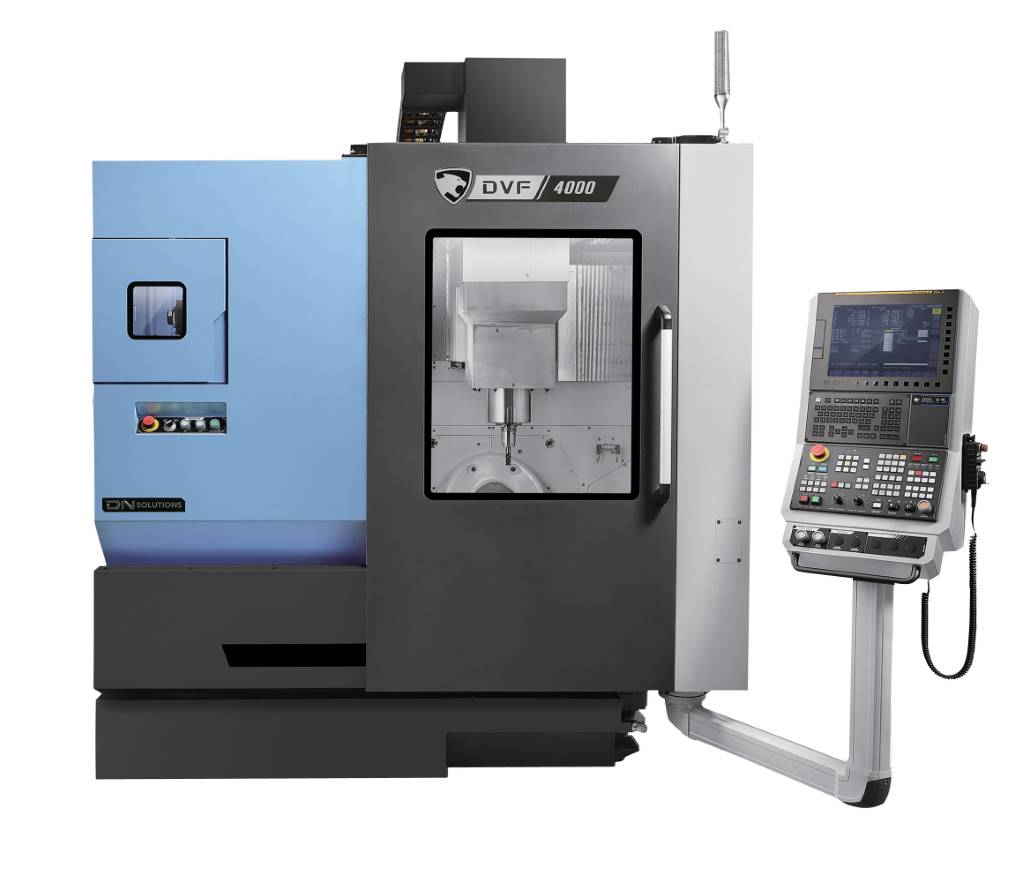 The DVF 4000 is the latest addition to DN Solutions’ popular DVF-series of simultaneous 5-axis machining centres